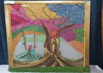 Wall hanging with Oil Paint