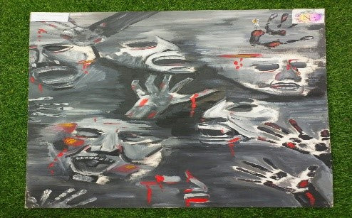 Wall hanging with Oil Paint