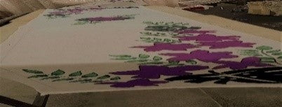 Febric Paint table runner