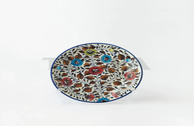 Ceramic Floral Dinner Plate